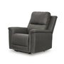 Leather combo recliner