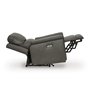 Leather combo recliner
