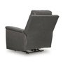 Leather combo recliner