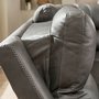 Leather combo reclining sectional