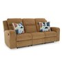 Fabric reclining sofa