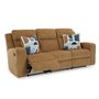 Fabric reclining sofa