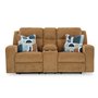Fabric reclining loveseat