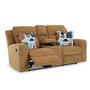Fabric reclining loveseat