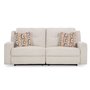 Fabric reclining condo sofa