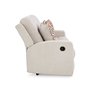 Fabric reclining condo sofa