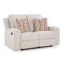Fabric reclining loveseat