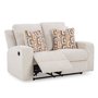 Fabric reclining loveseat