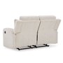 Fabric reclining loveseat