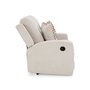 Fabric reclining loveseat