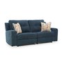 Fabric reclining condo sofa