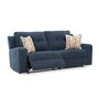Fabric reclining condo sofa