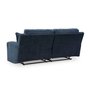 Fabric reclining condo sofa