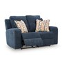 Fabric reclining loveseat