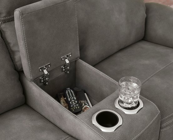 Fabric reclining sectional