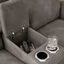 Fabric reclining sectional