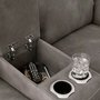 Fabric reclining loveseat