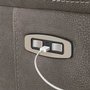 Fabric reclining loveseat