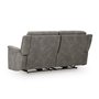 Fabric reclining condo sofa