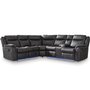 Fabric reclining sectional