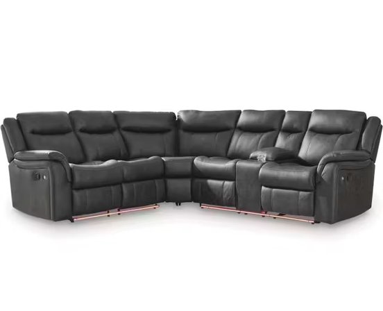 Fabric reclining sectional