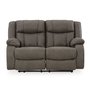 Fabric reclining loveseat