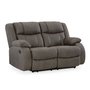Fabric reclining loveseat