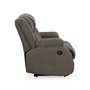 Fabric reclining loveseat