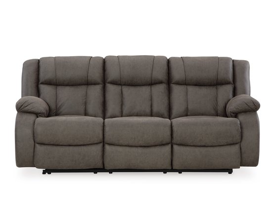 Fabric reclining sofa