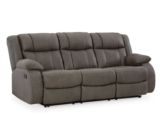Fabric reclining sofa