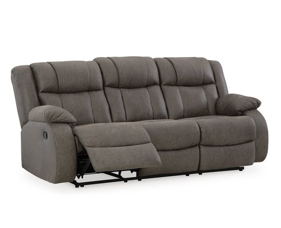 Fabric reclining sofa