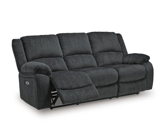 Fabric reclining sofa