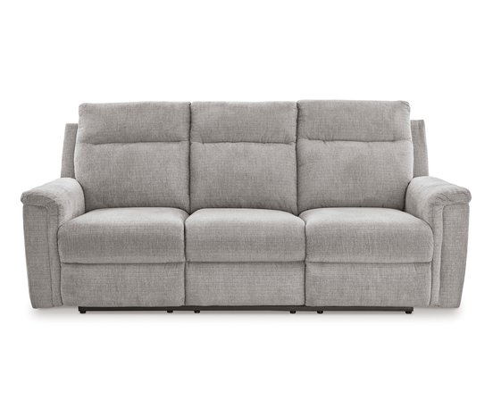 Fabric reclining sofa