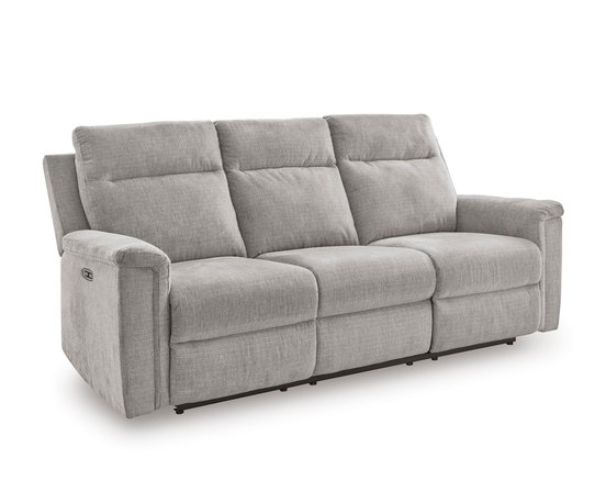 Fabric reclining sofa
