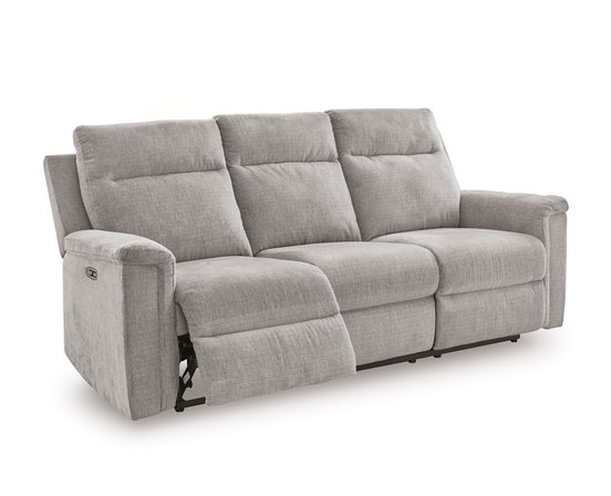 Fabric reclining sofa
