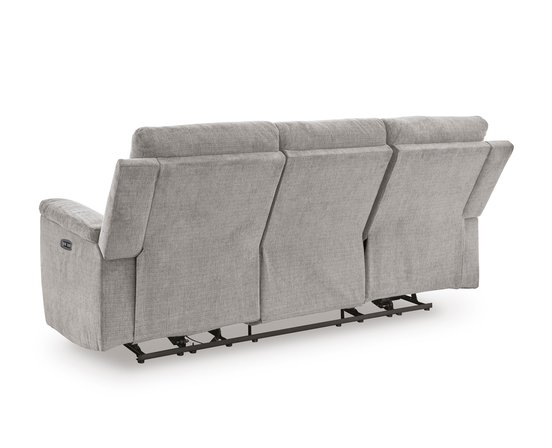 Fabric reclining sofa