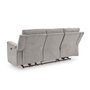 Fabric reclining sofa
