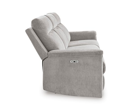Fabric reclining sofa