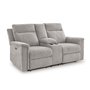 Fabric reclining loveseat