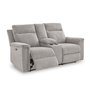 Fabric reclining loveseat