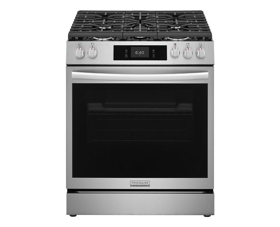 Frigidaire Gallery 30-Inch Gas Range With Stone-Baked Pizza - GCFG3070BF