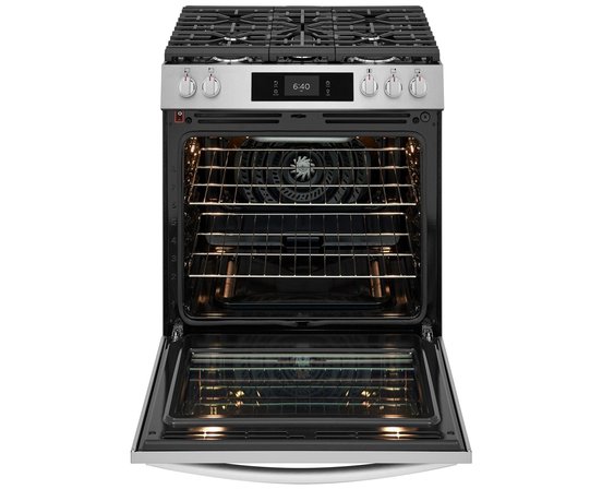 Frigidaire Gallery 30-Inch Gas Range With Stone-Baked Pizza - GCFG3070BF