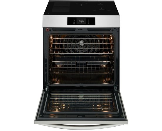 Frigidaire Gallery 30-Inch Electric Induction Range With Stone-Baked Pizza - GCFI307CBF