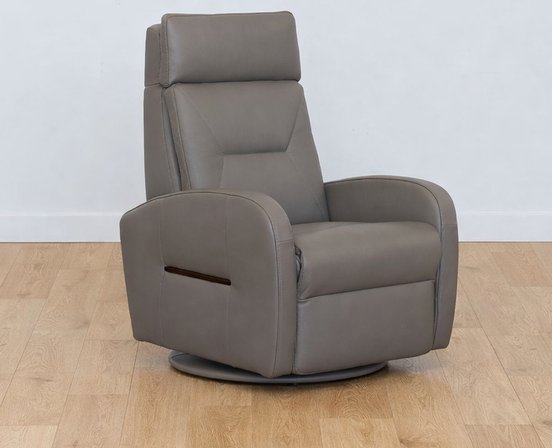 Medium Power Reclining Leather armchair by Fornirama