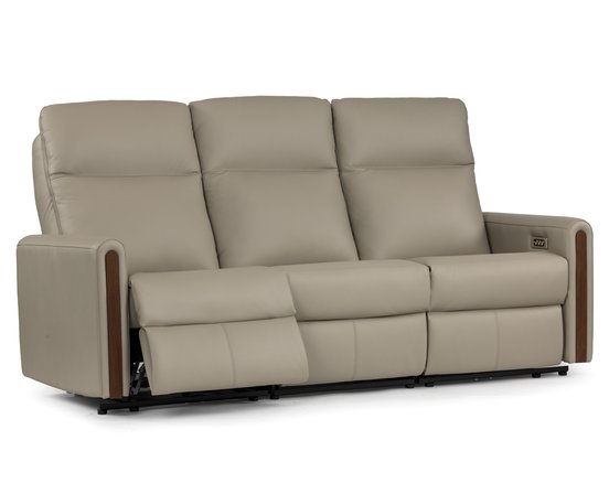 Combo leather reclining sofa by Elran