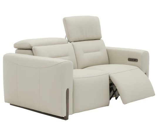Leather Reclining condo sofa by Fornirama
