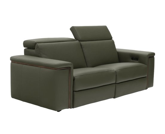 Leather Reclining Loveseat by Fornirama