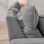 Reclining fabric sectional sofa