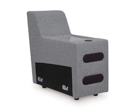 Reclining fabric sectional sofa