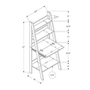 Ladder Style Office Desk by Monarch